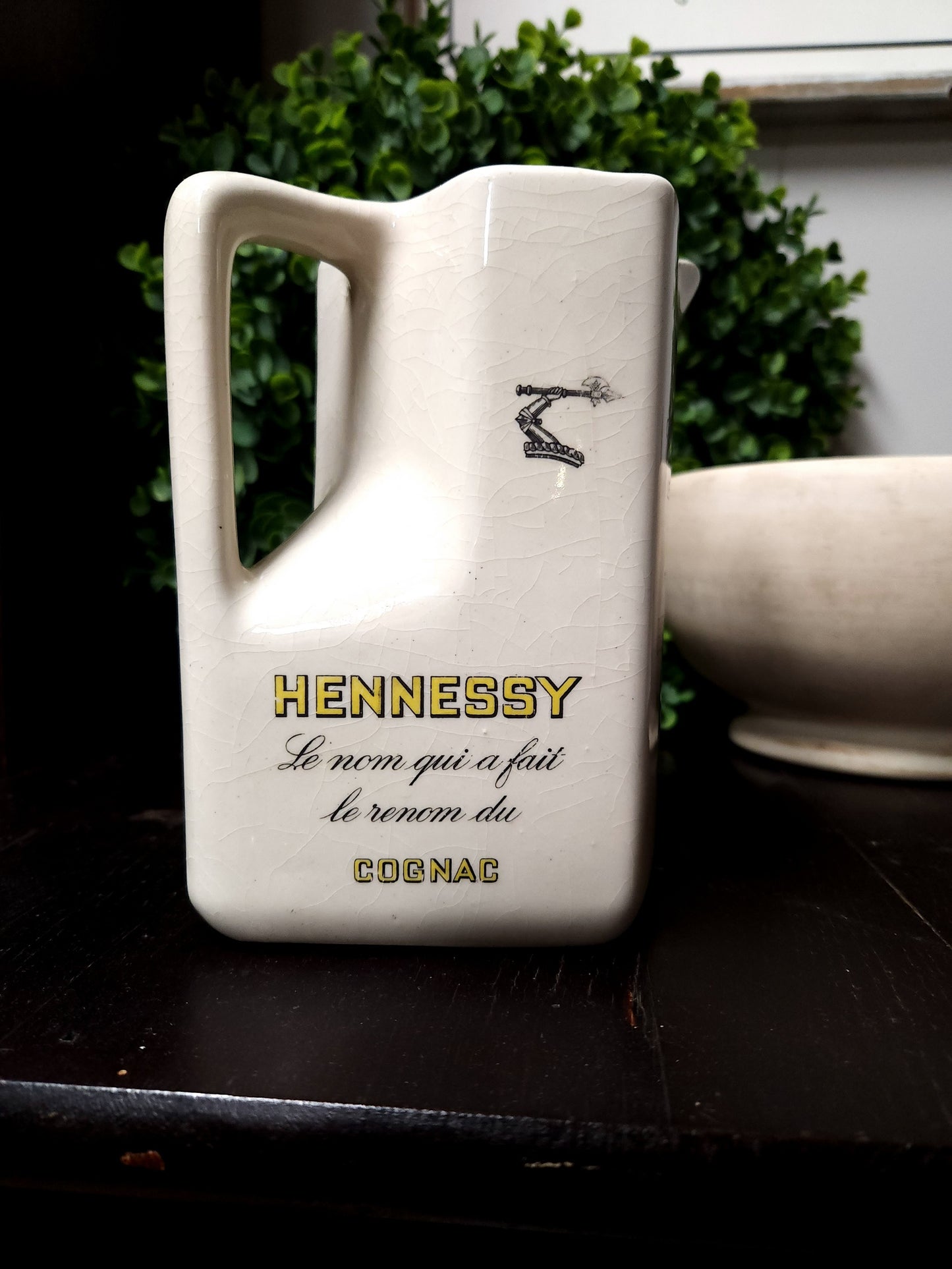 Vintage French Hennessy Cognac Advertising Pitcher