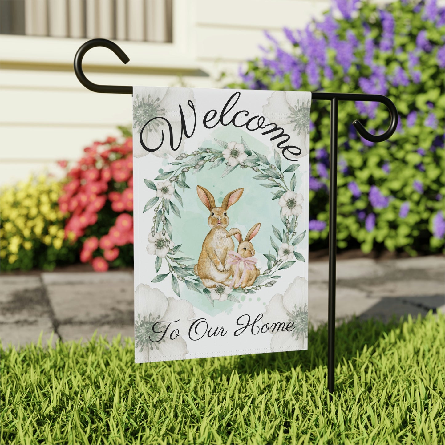 Farmhouse Easter Garden Flag